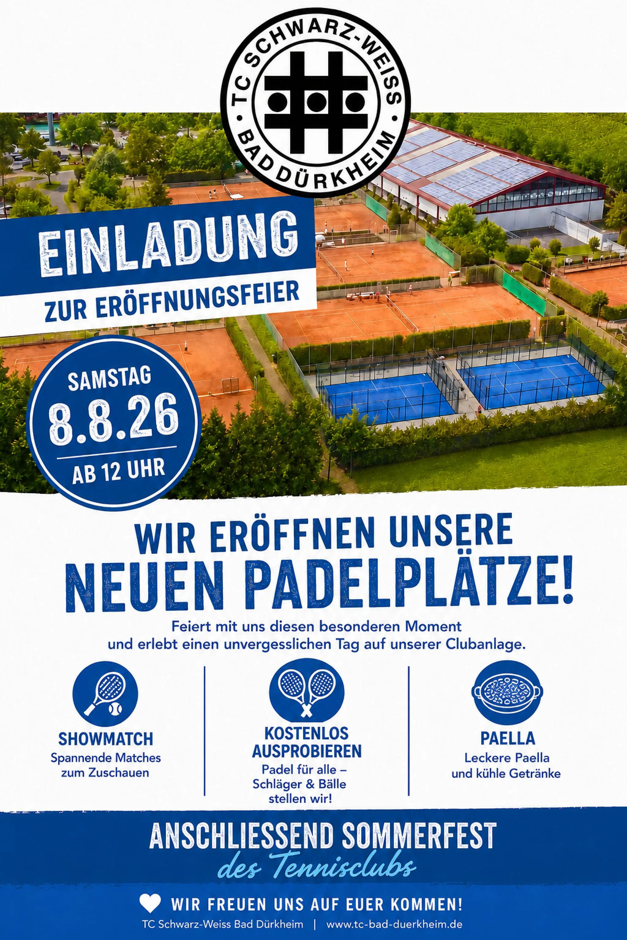 Eröffnung der Padelplätze